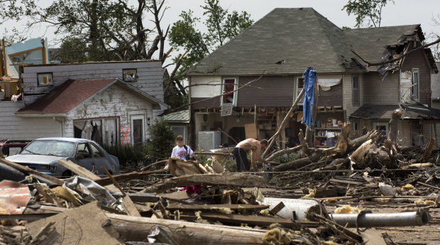 Pilger tornado damage